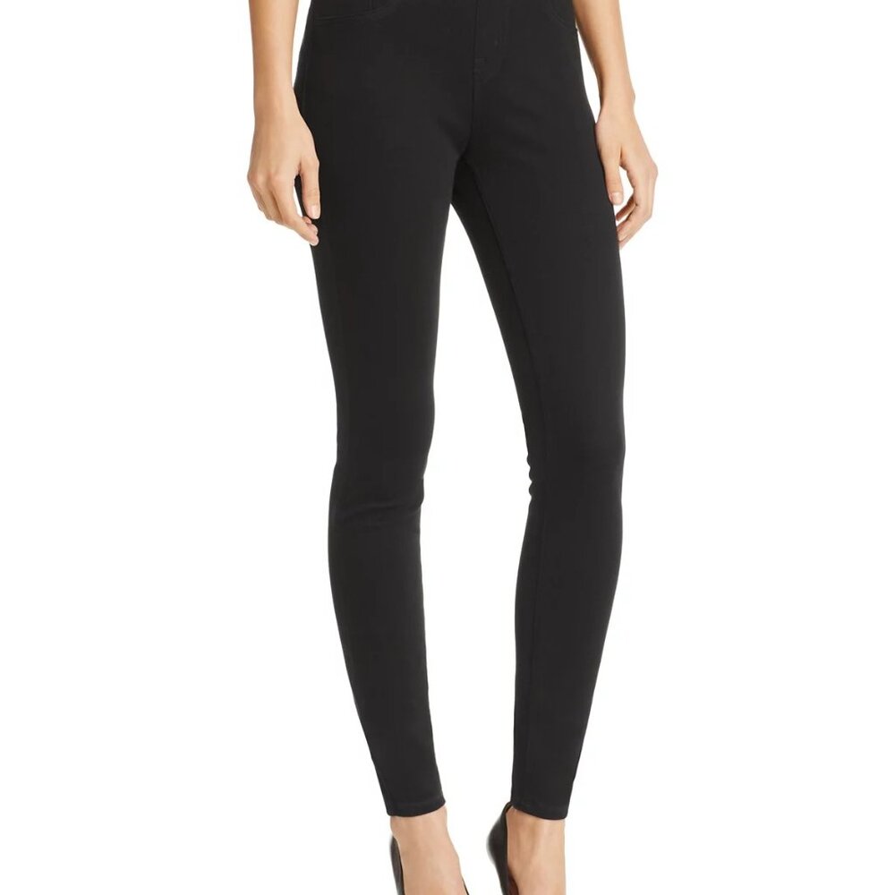 Spanx Jean-ish Ankle Leggings Women's Size XL Black Stretch Denim Skinny Jeans